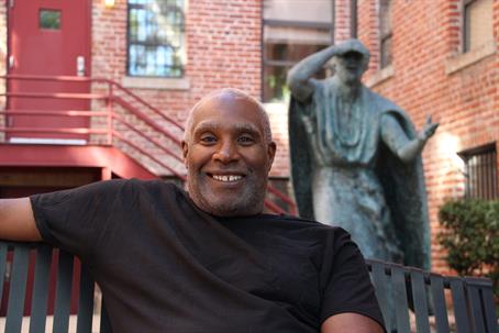 Man smiles at camera